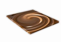 SZKLANA DESKA KUCHENNA 25x25 419e Czekolada