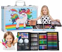ZESTAW DO MALOWANIA RYSOWANIA DLA DZIECI W WALIZCE ARTYSTYCZNY PLASTYCZNY