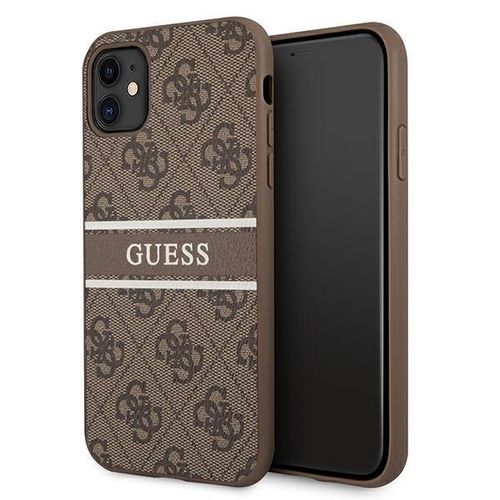 Guess GUHCN614GDBR iPhone 11 / Xr 6,1" brązowy/brown hardcase 4G Stripe na Arena.pl