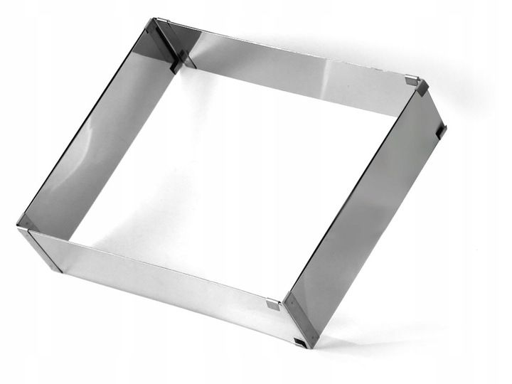 Forma Regulowana Prostokątna Rant Do Tortu 10cm zdjęcie 1