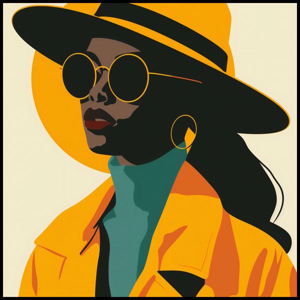 Plakat 100x100cm Żółta Stylowość zdjęcie 2