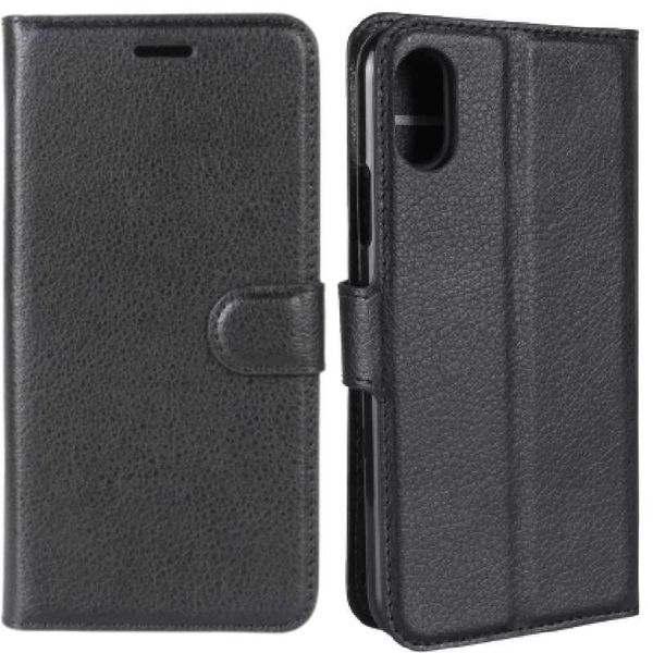 Litchi Iphone X/Xs Czarny zdjęcie 2