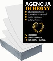 Ulotki A5 reklamowe firmowe 1000szt projekt w cenie AGENCJA OCHRONY