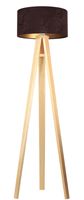 Lampa stojąca HOME 40 brązowa/złota/sosna