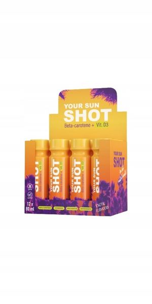 Your Sun Shot Vit. D3 12x80ml solarium do opalania zdjęcie 2