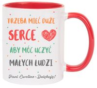 KUBEK Z IMIENIEM PREZENT NA DZIEŃ NAUCZYCIELA WYCHOWAWCY PRZEDSZKOLANKI