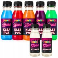 ZESTAW 5XKLEJ 2XAKTYWATOR DO ROBIENIA GLUTKÓW SlIME