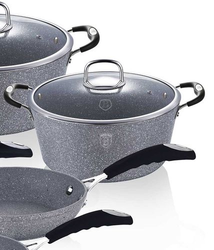 ZESTAW GARNKÓW GRANITOWYCH BERLINGER HAUS BH-6196 STONE TOUCH na Arena.pl