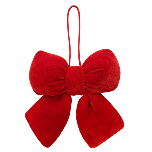 czerwona kokarda, aksamitna, ozdoba świąteczna 14 x 5cm woz41 na Arena.pl