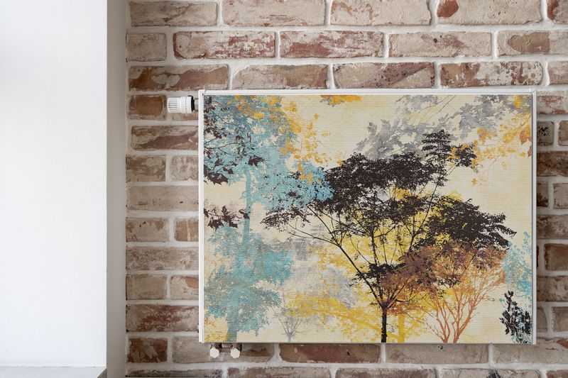 Osłona MAGNETYCZNA NA Kaloryfer Malowane Drzewa Vintage 80cm x 60cm zdjęcie 6