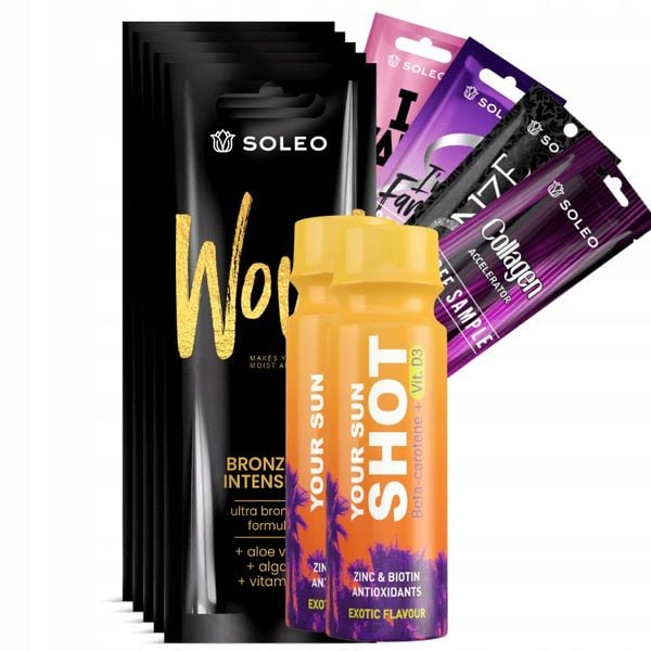 Soleo Wow 5x15ml Utra Bronzer Do Opalania + Gratisy zdjęcie 1