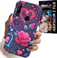 ETUI DO HUAWEI P30 LITE - SERCE, RÓŻA, NASTOLETNIE CASE + SZKŁO