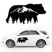 NAKLEJKA NA SAMOCHÓD niedźwiedź las KAMPER przyczepę kempingową auto 50 cm