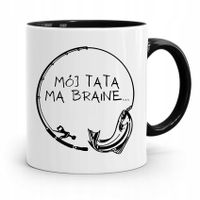 Kubek Czarny Prezent Na Dzień Ojca Tata Ma Branie Z Nadrukiem Ze Zdjęciem