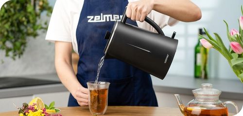Czajnik bezprzewodowy elektryczny Zelmer ZCK8020B Czarny 1,7L Double Wall na Arena.pl