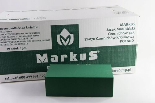 Markus gąbka florystyczna mokra - karton 20 szt. na Arena.pl