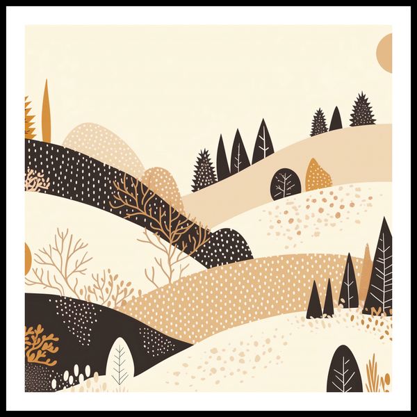 Plakat 90x90cm Jesień w Wzgórzach zdjęcie 3
