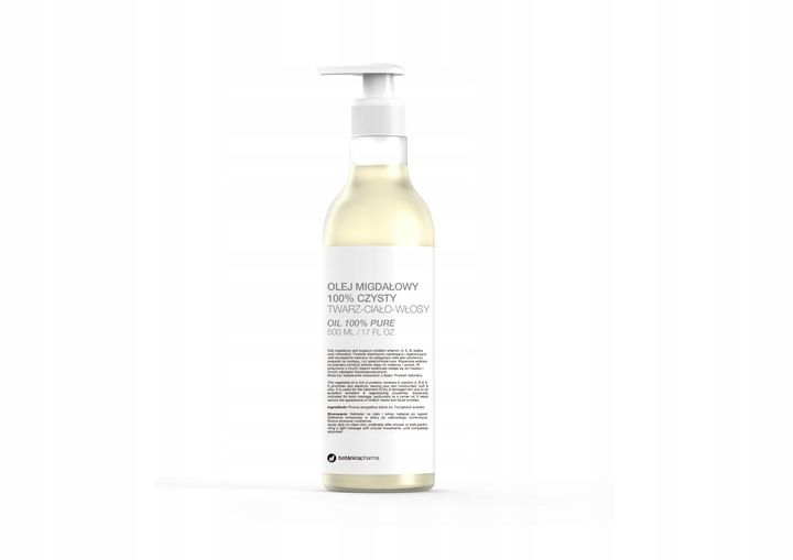 Botanicapharma, olej migdałowy 100%, 500 ml zdjęcie 1