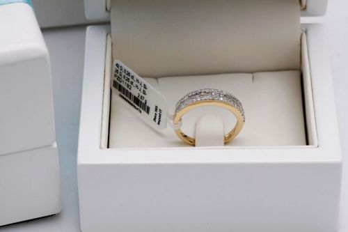 Złoty pierścionek PZD1182 - Diament na Arena.pl