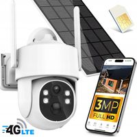 Kamera Solarna Zewnętrzna Obrotowa GSM 4G LTE SIM 2K 3MPx KARTA A-2003
