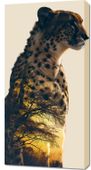 Obraz 50x100cm Gepard Duch Sawanny