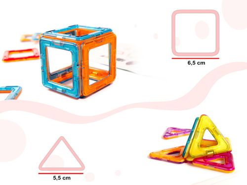 Kolorowe klocki magnetyczne MAGICAL MAGNET 52SZT na Arena.pl
