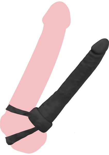 Double Trouble Anal Penetrator Black zdjęcie 1