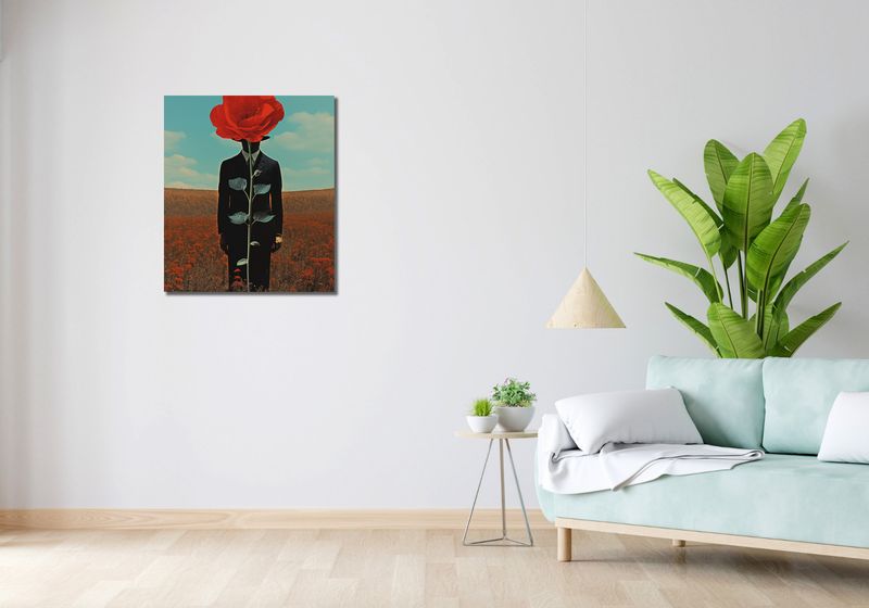 Obraz 60x70cm Obserwator zza Maku zdjęcie 2