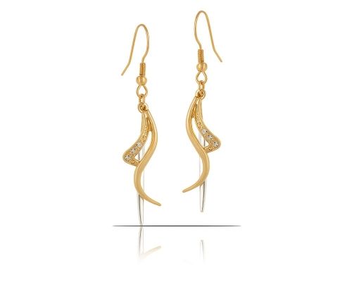 wiszące kolczyki z kryształkami preciosa z kolekcji classic (p10179au-ag) na Arena.pl