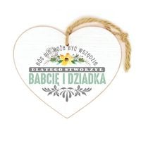 tabliczka serce babcia dziadek bóg nie może...
