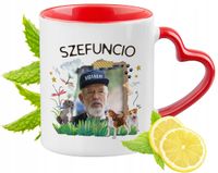 Korwin Kubek Czerwony Z Uszkiem W Kształcie Serca Na Prezent