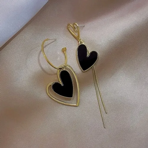 Asymetryczne Serce Kolczyki Wiszące damskie na Arena.pl