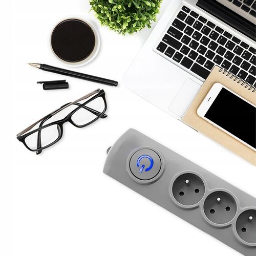 Qoltec Przedłużacz Listwa zasilająca antyprzepięciowa 5 gniazd 1.8m na Arena.pl