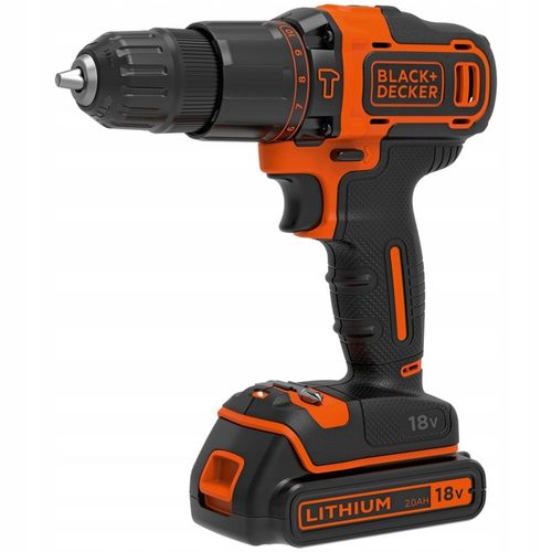 Black Decker Wiertarko wkrętarka udarowa 18V BDCHD18K1B2 2x 2,0Ah 40Nm na Arena.pl