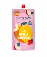 Owolovo MUS OWOCOWY XXL - JABŁKO MORELA TRUSKAWKA aż 300g !!!