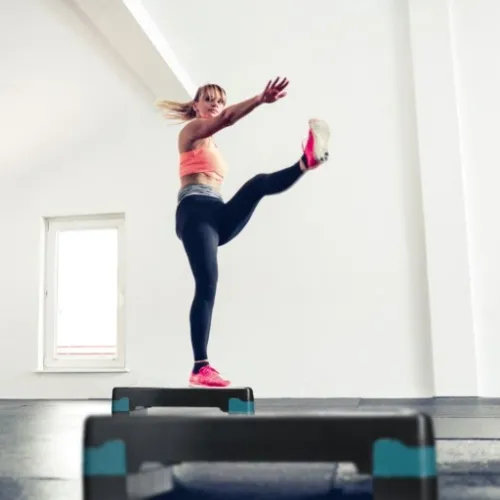STEP do ćwiczeń fitness AEROBIKU 3 stopnie STEPPER modułowy podest AS na Arena.pl