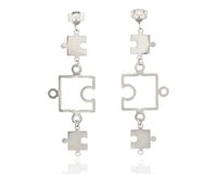 Kolczyki Puzzle stal nierdzewna