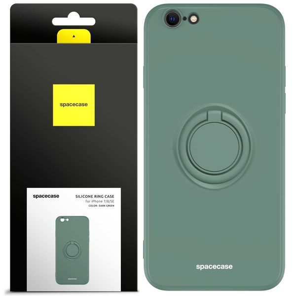 Spacecase Silicone Ring iPhone 7/8/SE dark green zdjęcie 1