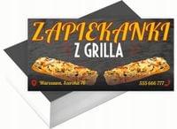Wizytówki firmowe 200 szt RÓŻNE WZORY do wyboru ZAPIEKANKI Z GRILLA