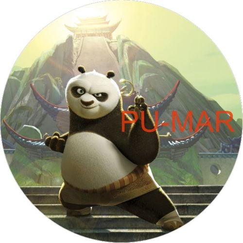 Opłatek na tort KUNG-FU Panda Miś Postać Bajka Tekst Imię Gratis Gruby na Arena.pl