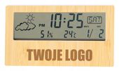 GRAWEROWANY Cyfrowy zegar stacja pogodowa TWOJE LOGO NAPIS 50 sztuk