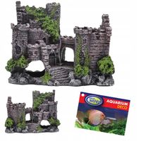 Ozdoba dekoracja ceramiczna do akwarium RUINY ZAMKU 20x9x15cm