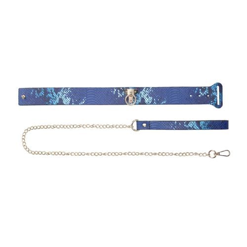 florence collection - collar with leash - blue na Arena.pl