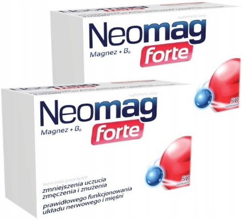 NEOMAG FORTE MAGNEZ+B6 PODWÓJNA DAWKA MAGNEZU 2x50 na Arena.pl