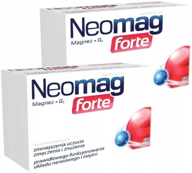 NEOMAG FORTE MAGNEZ+B6 PODWÓJNA DAWKA MAGNEZU 2x50 zdjęcie 1