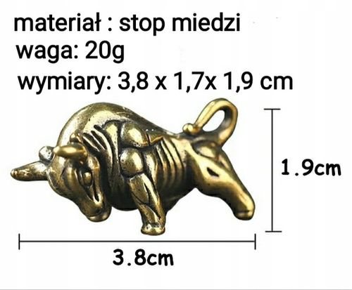 Breloczek Wisiorek Medalion Brylok Znak Zodiak Byczek Byk Symbol Taurus na Arena.pl