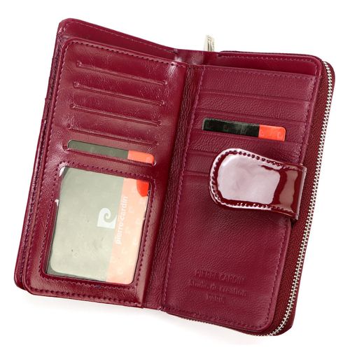 skóra naturalna + Damski portfel ze skóry ekologicznej Pierre Cardin 07 SHINY 116 na Arena.pl