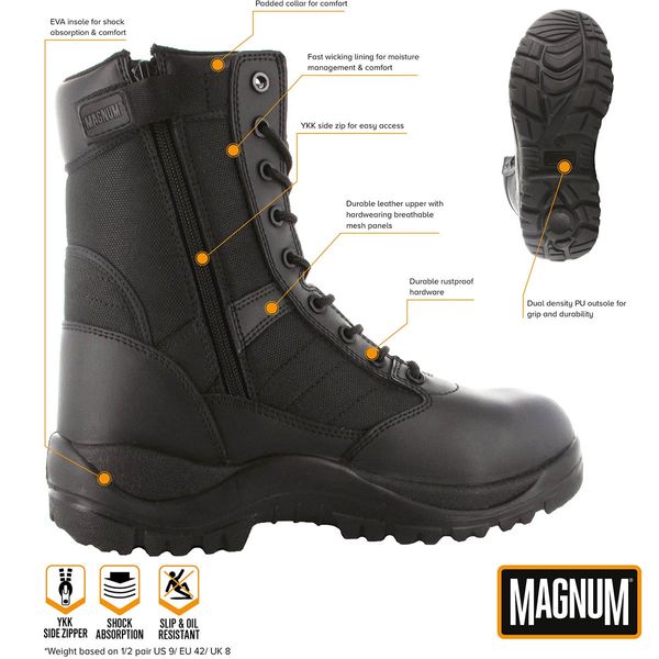 Buty trekkingowe wysokie magnum Centurion 8.0 czarne 41 zdjęcie 4