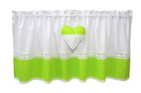 Zazdrostka bawełniana zielona wiosenna 150x60 Serc