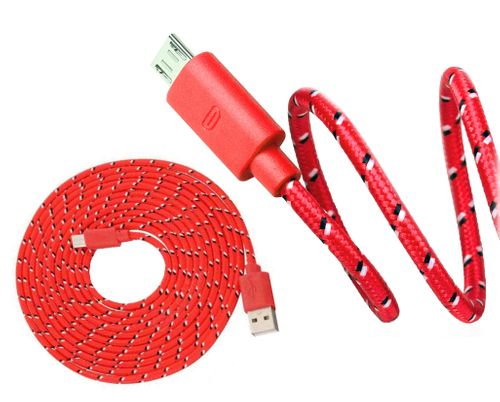 DŁUGI KABEL Micro USB 3m Metry W OPLOCIE Ładowarka na Arena.pl